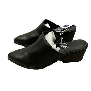 Universal Thread Tobi Heels Black Mules Size 6 New